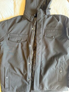 Men's ‘Snap on’ brand Hooded Softshell Jacket - Black